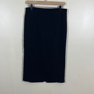 Women’s Tahari size 6 black pencil skirt, mid calf length